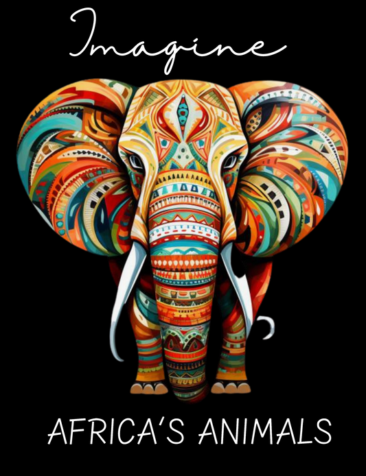 Imagine African Animals Coloring Book | Printable