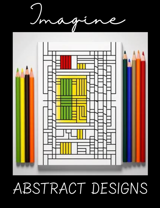 Imagine Abstract Designs Coloring Book| Printable